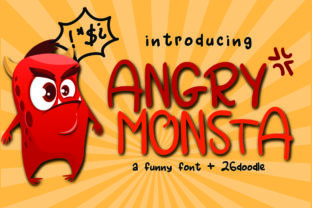 Angry Monsta: A Playful Handwritten Font for Expressive Brand Design
