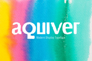 Aquiver: A Fresh Display Font for Small Business Branding