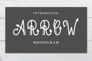 Arrow: A Monogram Display Font for Elegant Editorial Design