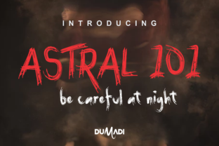Astral 101: A Spooky Display Font for Crafty Halloween Designs