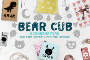 Bear Cub: A Playful Display Font for Crafters and Product Designers