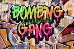 Bombing Gang: A Bold Display Font for Street-Art Inspired Design