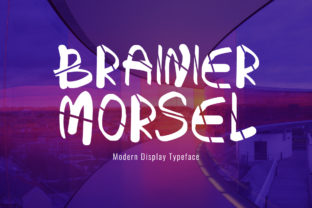 Brainier Morsel: A Modern Display Font for Makers and Creative Sellers