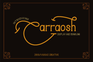 Carraosh: A Modern Display Font for Professional Branding