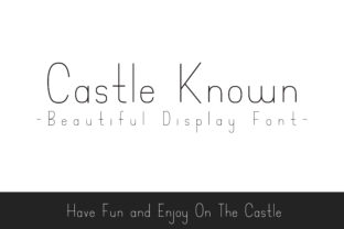 Castle Known: A Minimal Display Font for Stylish Design Projects