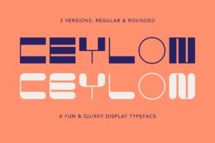 Ceylon: A Playful Display Font for Modern Web Design
