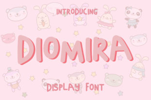 Diomira: A Sweet Hand-Drawn Display Font for Creative Projects