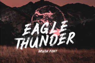 Eagle Thunder: A Striking Textured Brush Font for Bold Web Design