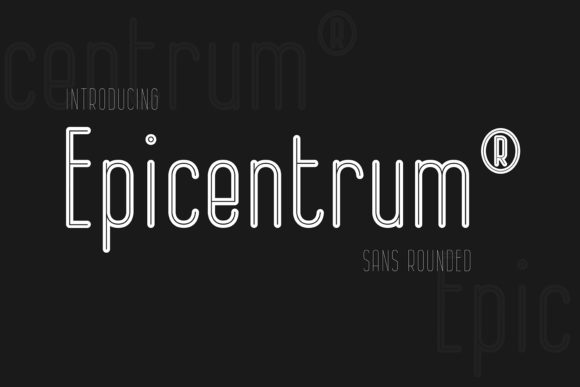 Epicentrum: A Minimalist Sans Serif Font for Modern Marketing Design