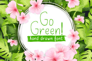 Go Green: A Fun and Elegant Display Font for Handmade Sellers and Printables Creators