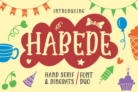 Habede: A Playful Handwritten Serif Font for Crafters and Makers