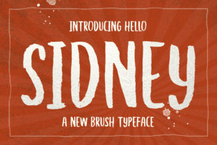 Hello Sidney: A Striking Brush Font for Editorial Design and Digital Publishing