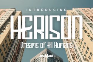 Herison: A Clean Display Font That Elevates Brand Design