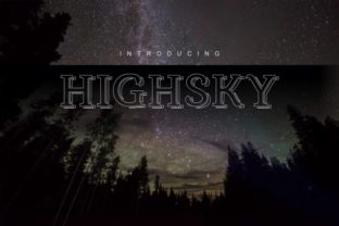 HighSky Font: Elevate Your Brand with a Stylish Display Typeface