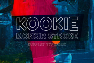 Kookie Monxir Stroke: A Fresh Display Font for Creative Branding