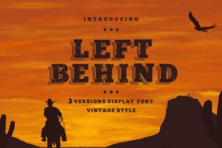 Left Behind Family: A Bold Display Font for Unique Web Design Projects
