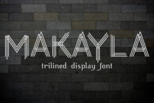 Makayla: A Geometric Display Font for Handmade Designers and Makers