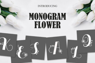 Monogram Flowers: A Display Font That Elevates Elegant Branding and Campaign Design