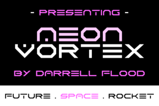 Neon Vortex: A Futuristic Display Font for Bold Branding Projects