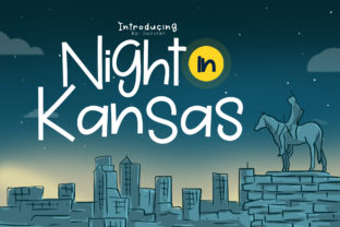 Night in Kansas: A Cheerful Display Font for Playful Editorial Design