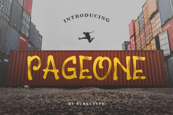 Pageone Font: Energetic Brush Typeface for Youthful Digital Campaigns