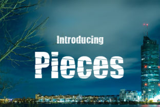 Pieces Font: A Bold Display Typeface for Creative Projects