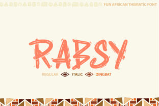 Rabsy: A Vibrant African-Style Cartoon Font for Bold Campaign Graphics