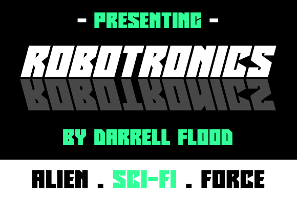 Robotronics: A Futuristic Sci-Fi Display Font for High-Impact Editorial Design