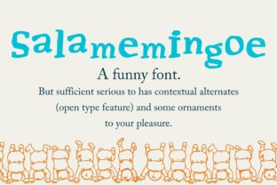 Salamemingoe: A Vibrant Display Font for Playful Branding