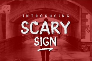 Scary Sign: A Bold Display Font for Horror-Inspired Design