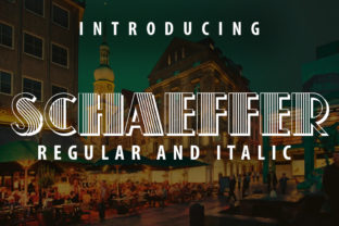 Schaeffer Free Download: A Retro Display Font with 3D Flair