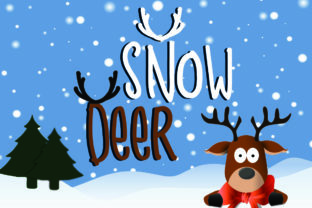 Snow Deer: A Cute Winter Font for Handmade Crafts and Seasonal Projects