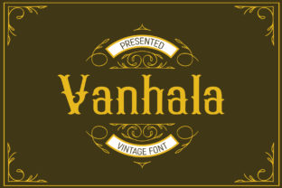Vanhala: A Vintage Display Font for Real Brand Design Projects