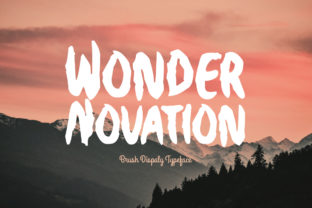 Wonder Novation: A Handwritten Brush Font for Crafty Makers and Print Creators