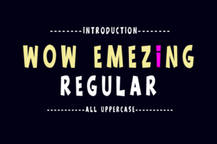 Wow Emezing: A Display Font That Elevates Editorial Design