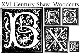 XVI Century Shaw Woodcuts: A Timeless Display Font for Creative Projects